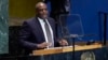 Menteri Luar Negeri Inggris David Lammy menyampaikan pidato dalam Konferensi Masa Depan dalam sidang tahunan Majelis Umum PBB di New York, pada 23 September 2024. (Foto: AP/Richard Drew)