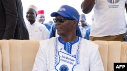 FILE — Chadian presidential candidate Succes Masra is pictured at his final election campaign rally at the N'Djamena race course, on May 4, 2024.