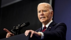 FILE - Presiden Amerika Serikat Joe Biden menyampaikan pidato tentang ekonomi di Brookings Institution di Washington, 10 Desember 2024.