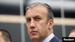 Tareck El Aissami attends a session of the St. Petersburg International Economic Forum in Russia, June 6, 2019.