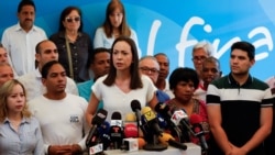 La líder opositora Maria Corina Machado afirma que se mantendrá en la ruta electoral