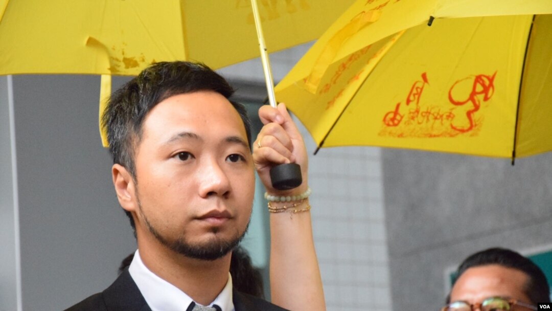 公民黨成員曾健超 (美國之音 湯惠芸拍攝)