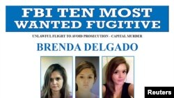 El FBI ofrecía una recompensa de $100.000 dólares por la captura de Brenda Delgado.
