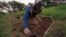 FILE - In this Dec. 3, 2001 file photo, former rebel soldier Abdul Momed Gofulof, clears land mines in Hnadane, 62 miles south of Maputo, Mozambique.