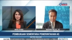 Laporan Langsung VOA untuk MetroTV: Pembukaan Sementara Pemerintah AS