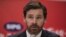 Andre Villas-Boas, the newly announced football coach for Shanghai SIPG, speaks during a press conference in Shanghai on November 4, 2016. - Former Chelsea and Spurs boss Andre Villas-Boas was unveiled as the new coach of Shanghai SIPG on November 4, repl