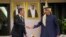 FILE - US Secretary of State Antony Blinken, left, shakes hands with Qatar's Prime Minister and Foreign Affairs Minister Mohammed Bin Abdulrahman Al Thani, at Diwan Annex, in Doha, Qatar, February 6, 2024.