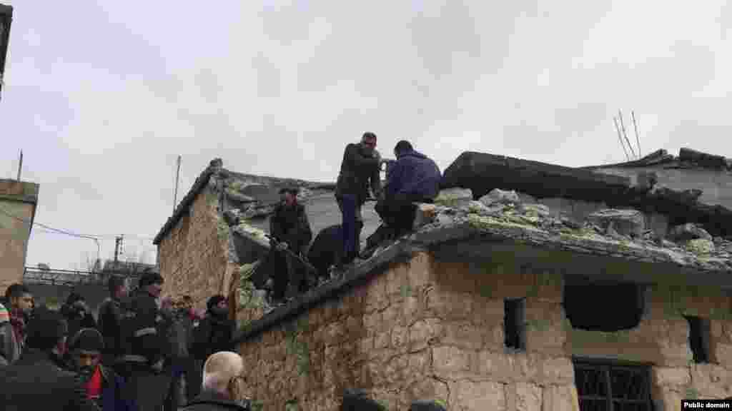 Dîmenên Bombebarana Artêşa Tirk li Mabata û Jindiris yên Herêma Efrîn 