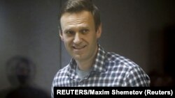 Алексей Навальный в суде. Февраль 2021 года