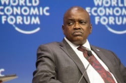Botswana's president Mokgweetsi Masisi attends the World Economic Forum Africa meeting at the Cape Town International Convention Centre, on Sept. 4, 2019, in Cape Town.