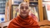 FILE - Wirathu, a high-profile leader of the Myanmar Buddhist organization known as Ma Ba Tha, is interviewed at his monastery in Mandalay, Myanmar, Nov. 12, 2016.