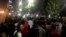 Protesters chant slogans against the regime in Cairo, Egypt, early Saturday, Sept. 21, 2019. 