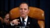 House Intelligence Committee Chairman Adam Schiff, D-Calif., questions Jennifer Williams, an aide to Vice President Mike Pence, and National Security Council aide Lt. Col. Alexander Vindman, testify before the House Intelligence Committee on Capitol Hill.