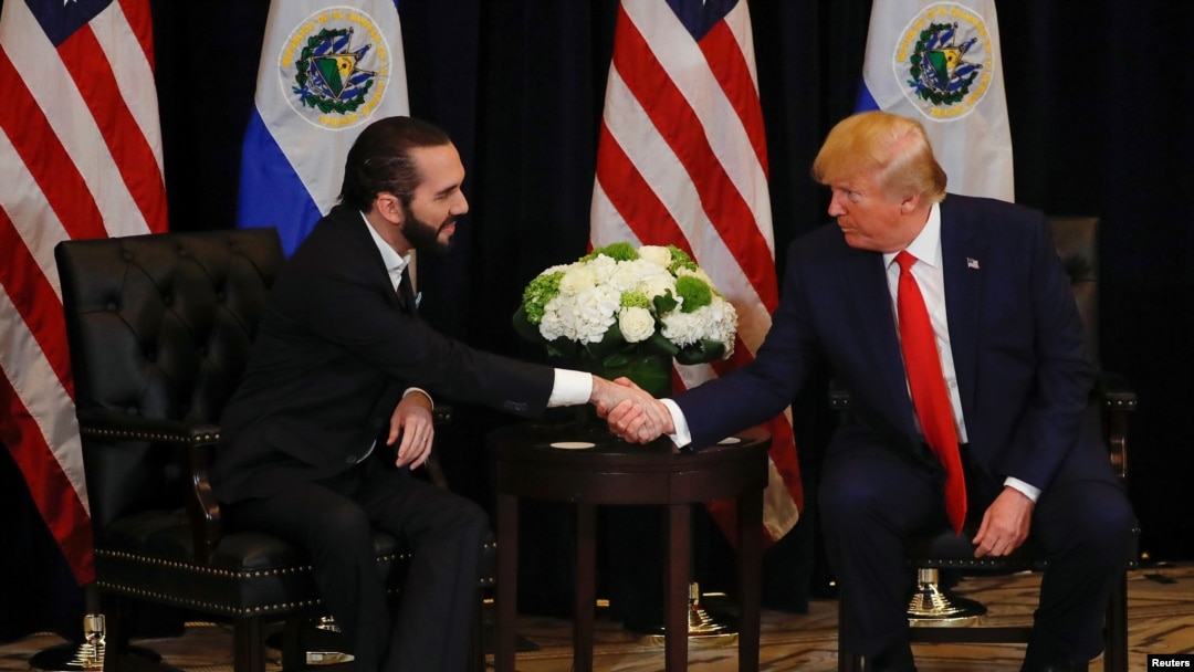 El presidente de Estados Unidos, Donald Trump, sostuvo una reunión bilateral con el presidente de El Salvador, Nayib Bukele, durante la 74 Asamblea General de la ONU en septiembre de 2019.