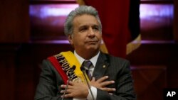 Lenín Moreno, presidente de Ecuador. La nación latinoamericana busca una forma de relacionarse con EE.UU. que sea más estable, según su canciller.