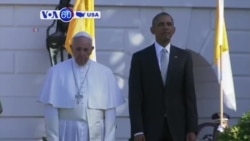 VOA60 America- President Barack Obama meets with Pope Francis