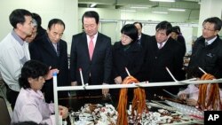 10일 개성공업구를 방문한 국회 외교통상통일위원회와 남북관계발전특별위원회 대표단