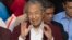 马来西亚前总理马哈蒂尔在大选后举行记者会。（2018年5月9日）