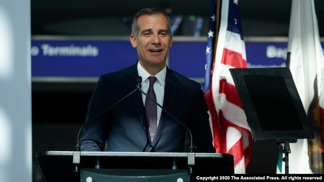 Los Angeles Belediye Başkanı Garcetti, düzenlediği basın toplantısında siyahlara tazminat ödenmesi konusunda yeni bir girişim başlattıklarını açıkladı.