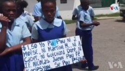 Ayiti: Elèv ak Pwofesè Manifeste pou Reklame Lajan Leta Dwe yo nan Pwogram Psugo a