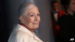 FILE - Actress Vanessa Redgrave poses for photographers upon arrival at the British Independent Film Awards in Londo, Dec. 10, 2017. British actress Vanessa Redgrave will receive the prestigious Golden Lion career prize at this year’s Venice Film Festival. Each year, the Venice Biennale awards two prizes to celebrate careers in cinema, one to a movie director and one to an actor or actress; along with Redgrave, Canadian filmmaker David Cronenberg will receive the prize. 