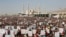 Houthi supporters attend a protest against the United States-led airstrikes on Jan 12, 2024, in Sanaa, Yemen.