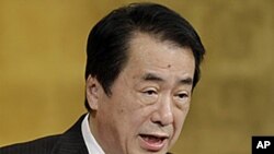 Japanese Prime Minister Naoto Kan delivers a diplomatic speech in Tokyo, 20 Jan 2011