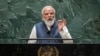 India's Prime Minister Narendra Modi addresses the 76th Session of the U.N. General Assembly at United Nations headquarters in New York City, Sept. 25, 2021. 