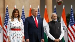 Donald Trump et son épouse accueillis en grande pompe en Inde
