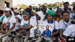 FILE— Supporters wait for opposition leader Ousmane Sonko and Presidential candidate for the Diomaye President coalition Bassirou Diomaye Faye to arrive at a campaign event in Cap Skirring, Senegal on on March 16, 2024.