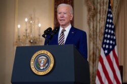 President Joe Biden delivers a speech on foreign policy, at the State Department, Feb. 4, 2021, in Washington.