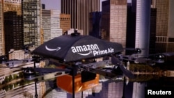 An Amazon Prime Air Flying Drone