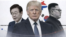 트럼프 대통령과 이재명 대통령, 김정은 위원장 세 인물의 모습과 함께 워싱턴, 평양 지명이 표기된 일러스트레이션.