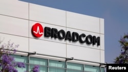 美国加州的美国芯片制造巨头博通（Broadcom）公司的标徽。