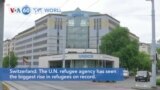 VOA60 World - The U.N. refugee agency has seen the biggest rise in refugees on record