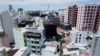 FILE - A general view shows the skyline of the Maldives capital Male, Feb. 7, 2018.