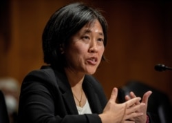 FILE PHOTO: U.S. Senate Finance Committee conducts hearing on nomination of Katherine Tai to be U.S. Trade Representative.