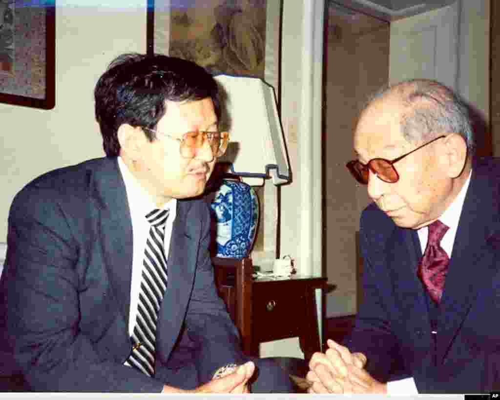 1991年5月在纽约采访张学良将军