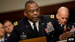 El general Lloyd Austin durante una audiencia en el Senado en 2016.