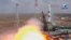 The Soyuz-2.1a rocket booster with Soyuz MS-16 space ship carrying a new crew to the International Space Station, ISS, blasts off at the Russian leased Baikonur cosmodrome, Kazakhstan, April 9, 2020.