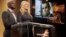 Daniel Day-Lewis is announced as a nominee for Outstanding Performance by a Male Actor in a Leading Role for "Lincoln" as actors Taye Diggs (L) and Busy Philipps announce the nominations for the 19th Annual Screen Actors Guild Awards in West Hollywood, Ca
