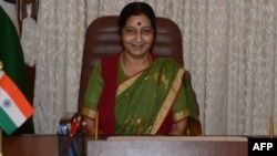 Menteri Luar Negeri India, Sushma Swaraj (foto: dok).