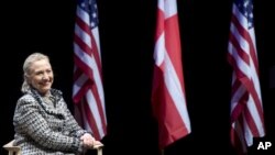 Госсекретарь США Хиллари Клинтон. Копенгаген. Дания 31 мая 2012 г. 