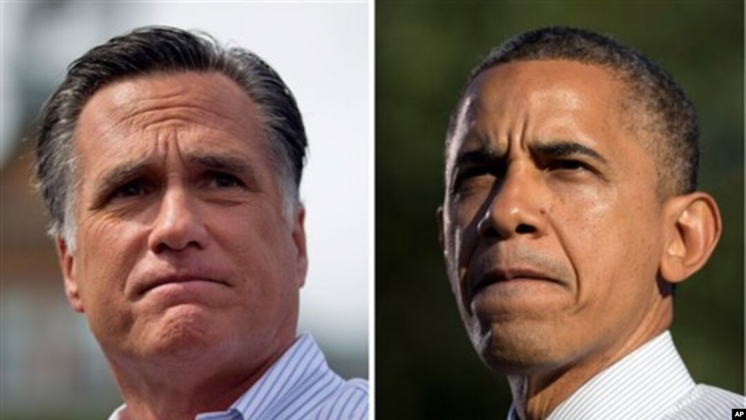 Beberapa jajak pendapat nasional menunjukkan perolehan suara bagi kedua kandidat Presiden AS, baik kandidat presiden dari partai Republik. Mitt Romney (kiri) maupun Presiden Obama masih berimbang hingga beberapa hari menjelang pemilihan (Foto: dok).