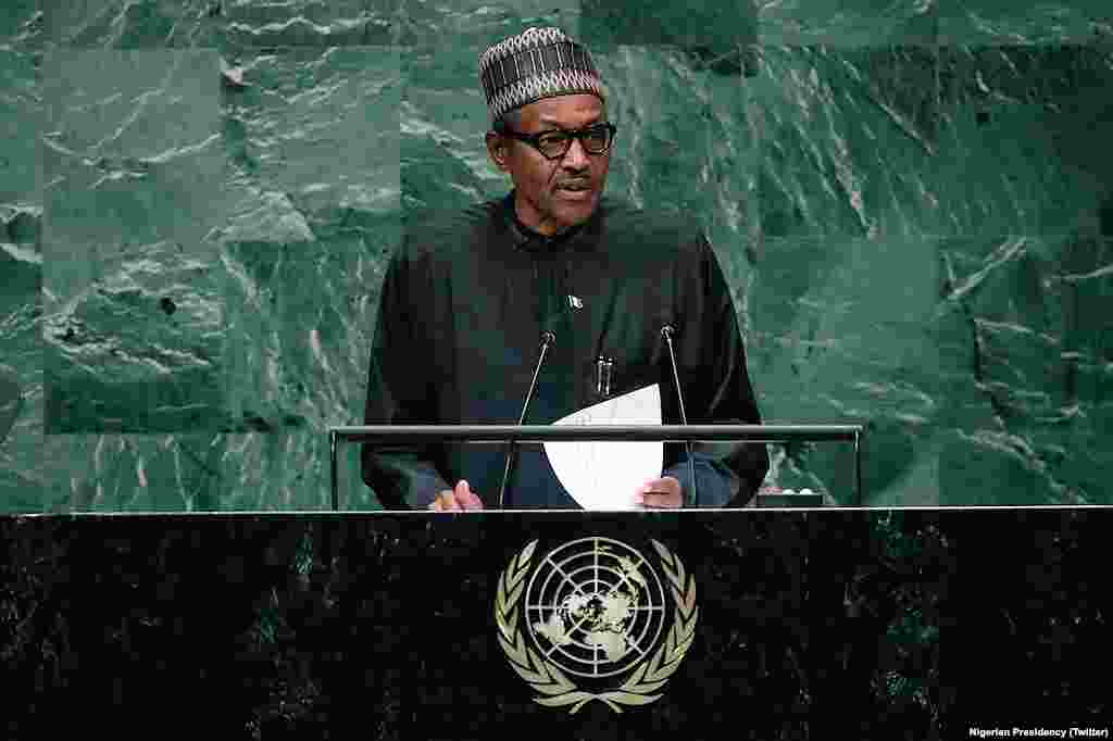 Shugaba Muhammadu Buhari A Taron Majalisar Dinkin Duniya