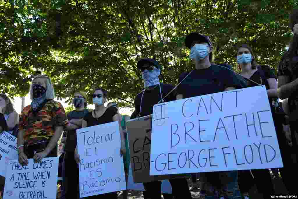 Peaceful protests in Harrisonburg