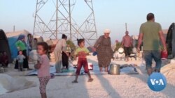 Syrian Refugees Living in Camp Prep for Winter