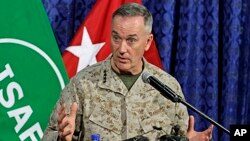 Jenderal AS Joseph Dunford menyatakan "penyesalan yang mendalam" atas insiden dalam serangan misil hari Kamis (28/11).