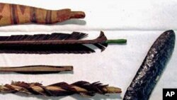 美洲大陆最早居民使用过的弓箭和石器(与德克萨斯出土文物无关)