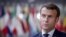 French President Emmanuel Macron arrives at a two-day face-to-face EU summit, in Brussels, Belgium, Oct. 15, 2020. 